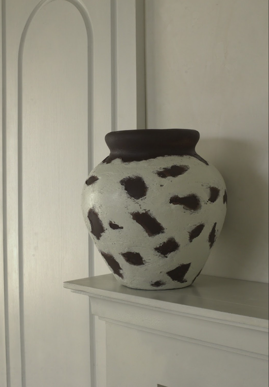 Antique pot in a modern space